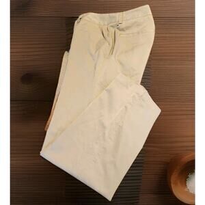 Adidas CLIMALITE Women's Size 10 Tan Khaki Casual Athletic Long Pants 4 Pockets